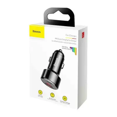 Baseus 45W Magic USB And USB-C QC&PD Car Charger